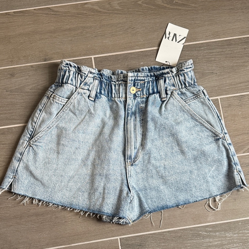 Brand New Zara Denim High-Waisted Women Shorts